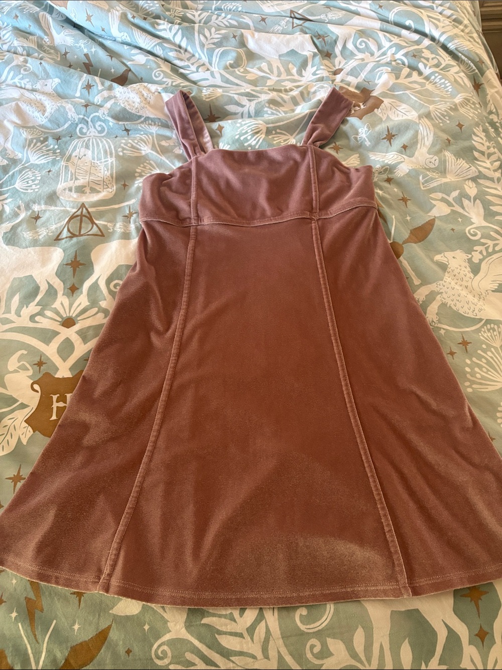 Abercrombie Kids Velvet Mauve Tank Dress
